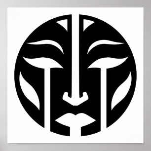 Digitale vrouw poster