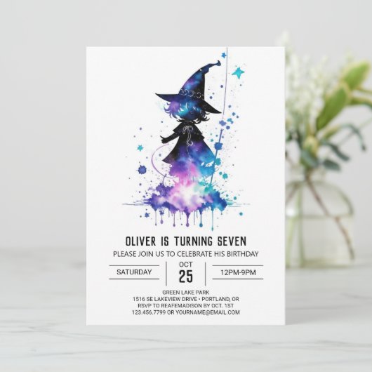 Digitale Wand Wielder Verjaardag Kaart (Staand voorkant)