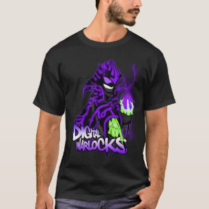 Digitale Warlock Paarse Warlock - Basic Dark T-Shi T-shirt