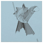 Digitale Warrior-afbeelding - Aangepaste achtergro Stof (Close Up)