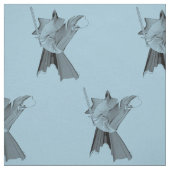 Digitale Warrior-afbeelding - Aangepaste achtergro Stof (Swatch)