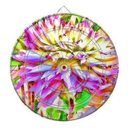 Digitale Waterverf Dahlia Gift Dartbord