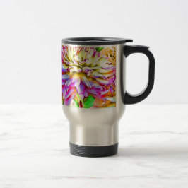 Digitale Waterverf Dahlia Gift Reisbeker
