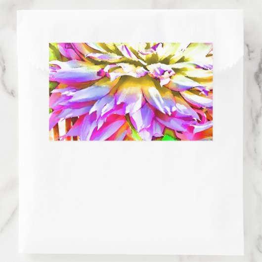 Digitale Waterverf Dahlia Stickers (Tas)