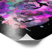 Digitale waterverf | Harten Cutouts Foto Afdruk (Hoek)