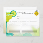 Digitale Waterverf Margarita Limoen Game Recept Ka (Voorkant / Achterkant)