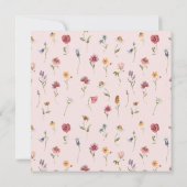 Digitale Waterverf Tuin Wilde Bloem Plein Kaart (Achterkant)