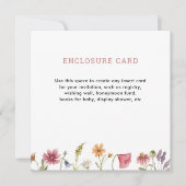 Digitale waterverf tuin wilde bloem vierkant kaart (Voorkant)