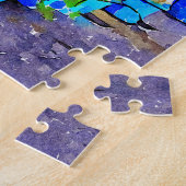 Digitale waterverf van de straat in Mijas Pueblo Legpuzzel (Zijkant)