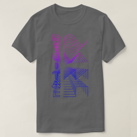 Digitale Waveform Audio Analoog Ontwerp Modulair G T-shirt (Design voorkant)