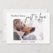 Digitale We Eloped Card Elopement Huwelijksfeest Kaart (Voorkant)