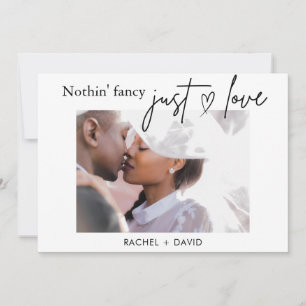 Digitale We Eloped Card Elopement Huwelijksfeest Kaart