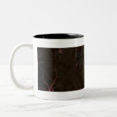 Digitale weergave van neuronen tweekleurige koffiemok (Links)