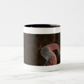 Digitale weergave van neuronen tweekleurige koffiemok (Center)