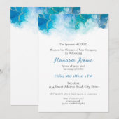 Digitale welkomstuitnodiging voor militaire echtge kaart (Voorkant / Achterkant)