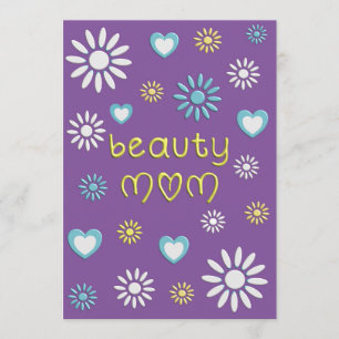 DIGITALE wenskaart “Beauty Mom” Bedankkaart