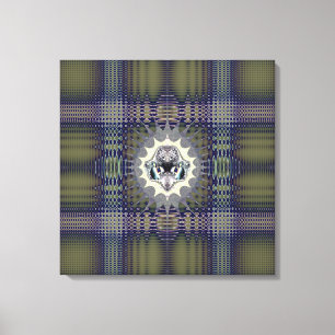Digitale Wereld Canvas Afdruk