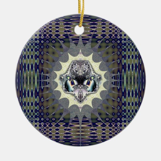 Digitale wereld keramisch ornament (Voorkant)