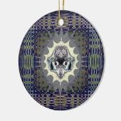 Digitale wereld keramisch ornament (Links)