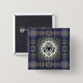 Digitale Wereld Vierkante Button 5,1 Cm (Voorkant /achterkant)