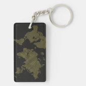 Digitale Wereldkaart Sleutelhanger (achterkant)