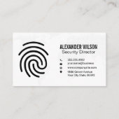 Digitale Wereldkaart | Vingerafdruk Logo Visitekaartje (Achterkant)