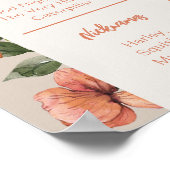 Digitale Wildflower Eerste Jaar Poster (Hoek)