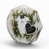 Digitale wildflower zwangerschapsaankondiging fotoblokken (Rechts)