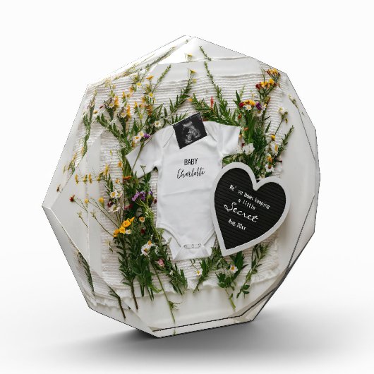 Digitale wildflower zwangerschapsaankondiging fotoblokken (Links)