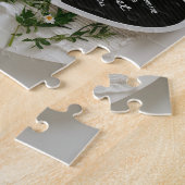 Digitale wildflower zwangerschapsaankondiging legpuzzel (Zijkant)