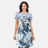 Digitale wintercamouflage schort (Gedragen)