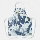 Digitale wintercamouflage schort (Voorkant)