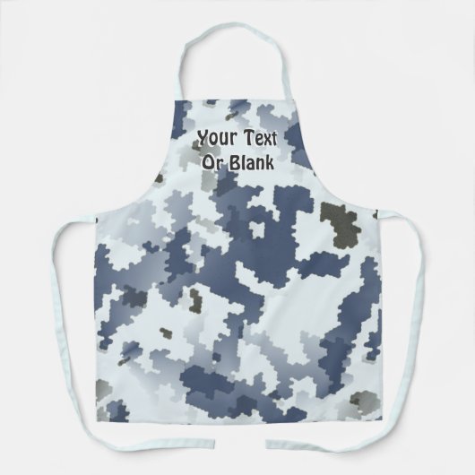 Digitale wintercamouflage schort (Voorkant)