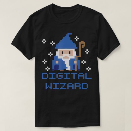 Digitale Wizard Grappige Tech IT Ondersteuning Com T-shirt (Design voorkant)