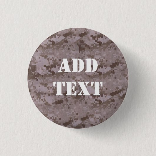 Digitale Woestijn Camouflage Ronde Button 3,2 Cm (Voorkant)