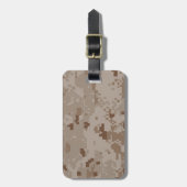 Digitale Woestijncamouflage Bagagelabel (Voorkant verticaal)