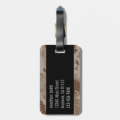 Digitale Woestijncamouflage Bagagelabel (Achterkant verticaal)