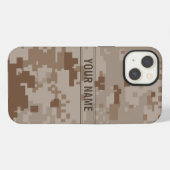 Digitale woestijncamouflage  iPhone hoesje (Achterkant horizontaal)