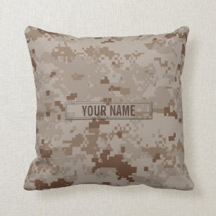 Digitale woestijncamouflage kussen