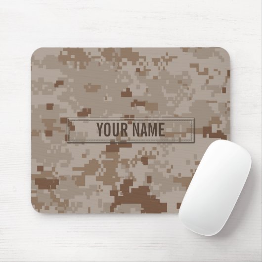 Digitale woestijncamouflage  muismat (Met muis)