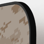 Digitale woestijncamouflage pickleball paddle (Links Detail)