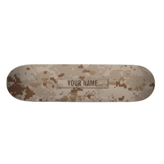 Digitale woestijncamouflage skateboard