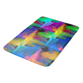 Digitale, zeer gekleurde streeksommen badmat