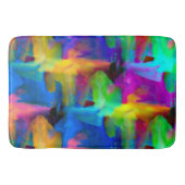 Digitale, zeer gekleurde streeksommen badmat (Voorkant)