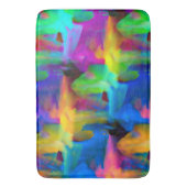 Digitale, zeer gekleurde streeksommen badmat (Voorkant Verticaal)