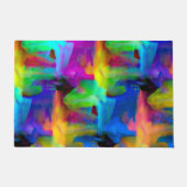 Digitale, zeer gekleurde streeksommen deurmat (Voorkant)