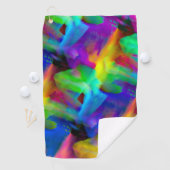 Digitale, zeer gekleurde streeksommen golfhanddoek (Insitu)