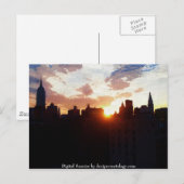 Digitale zon briefkaart (Voorkant / Achterkant)