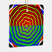 Digitale zon door Kenneth Yoncich Keramisch Ornament (Rechts)