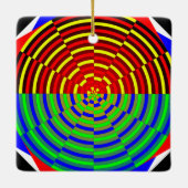 Digitale zon door Kenneth Yoncich Keramisch Ornament (Achterkant)